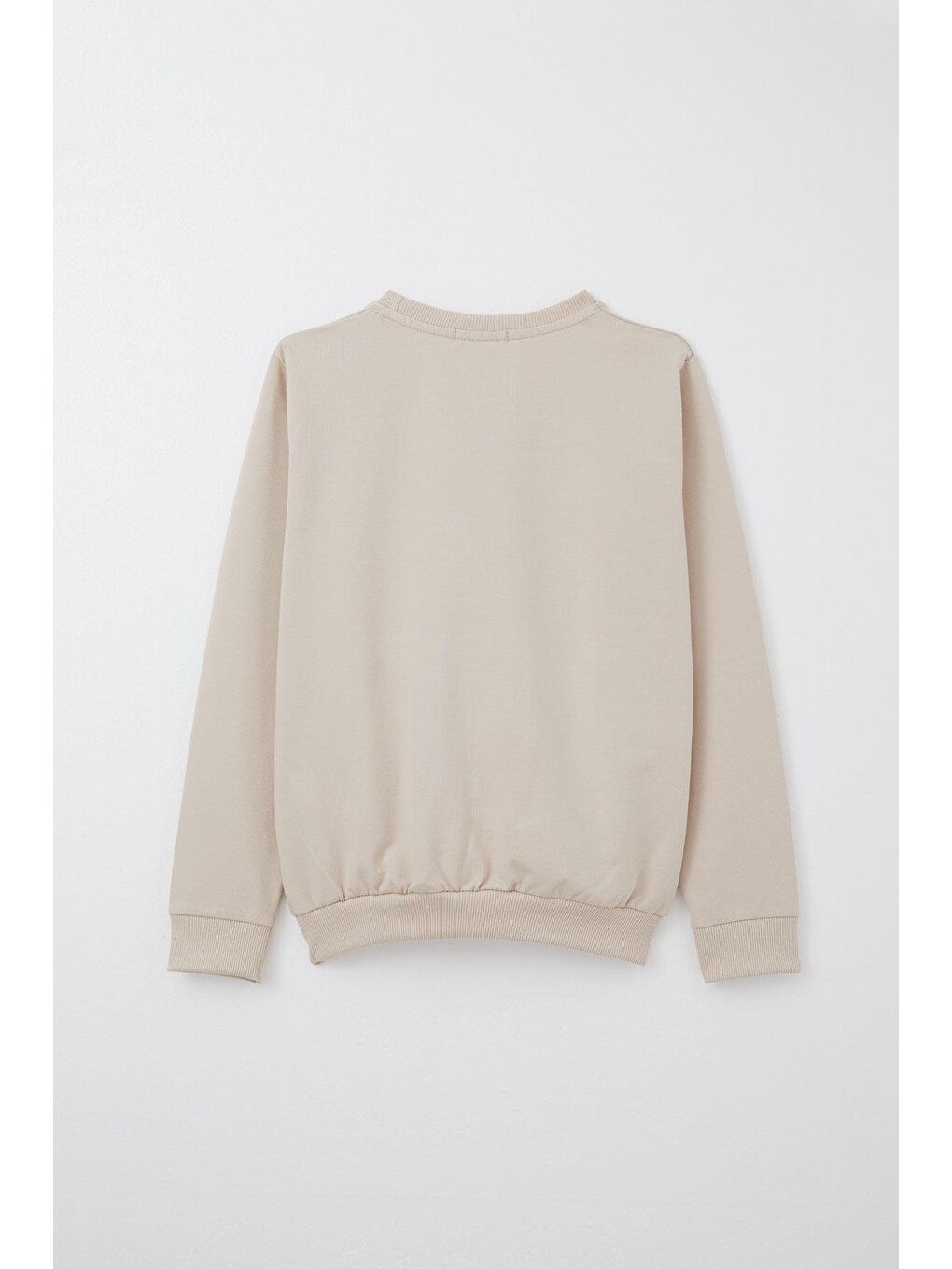 Kız Çocuk Eşofman Takım Ayıcık Aksesuarlı Yazı Nakışlı Bej (5 Yaş)-7