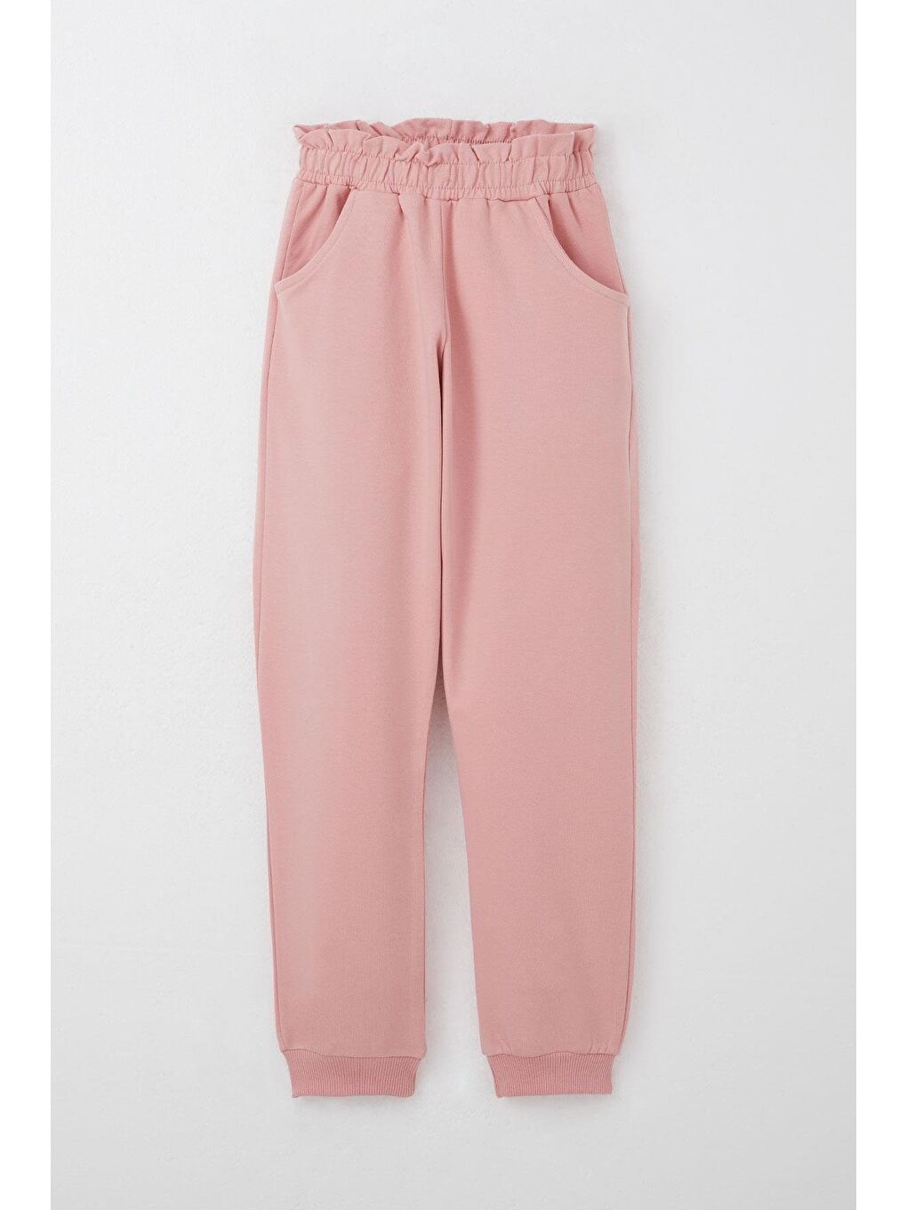 Pembe Kız Çocuk Eşofman Takım Taş İşlemeli Kalp Gülkurusu (4-5 Yaş)-4