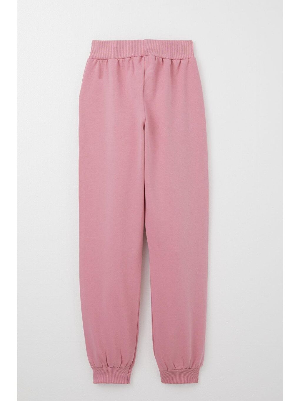 Pembe Kız Çocuk Eşofman Takım Ayıcık Aksesuarlı Yazı Nakışlı Gülkurusu (7 Yaş)-7