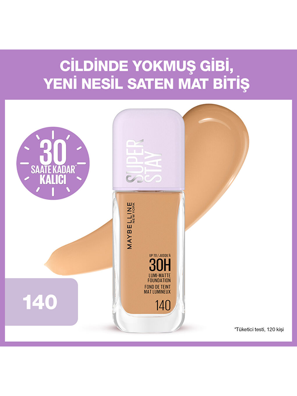 Super Stay Lumi Matte Fondöten - 140