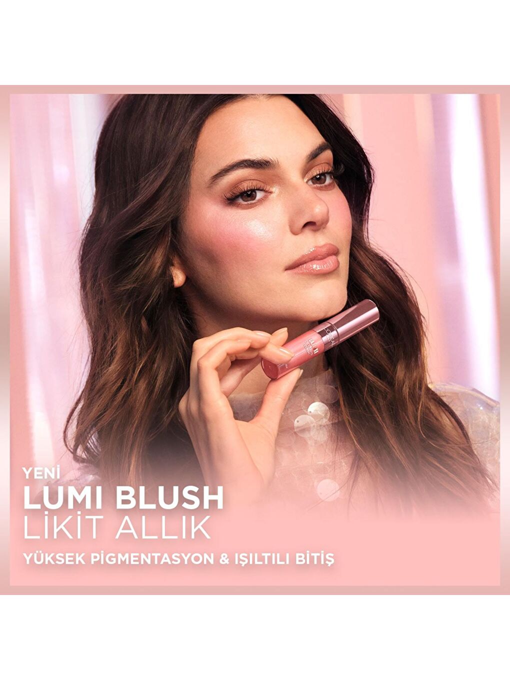 L'Oreal Paris Lumi Blush Likit Allık - Glowy Gold Pink - 1