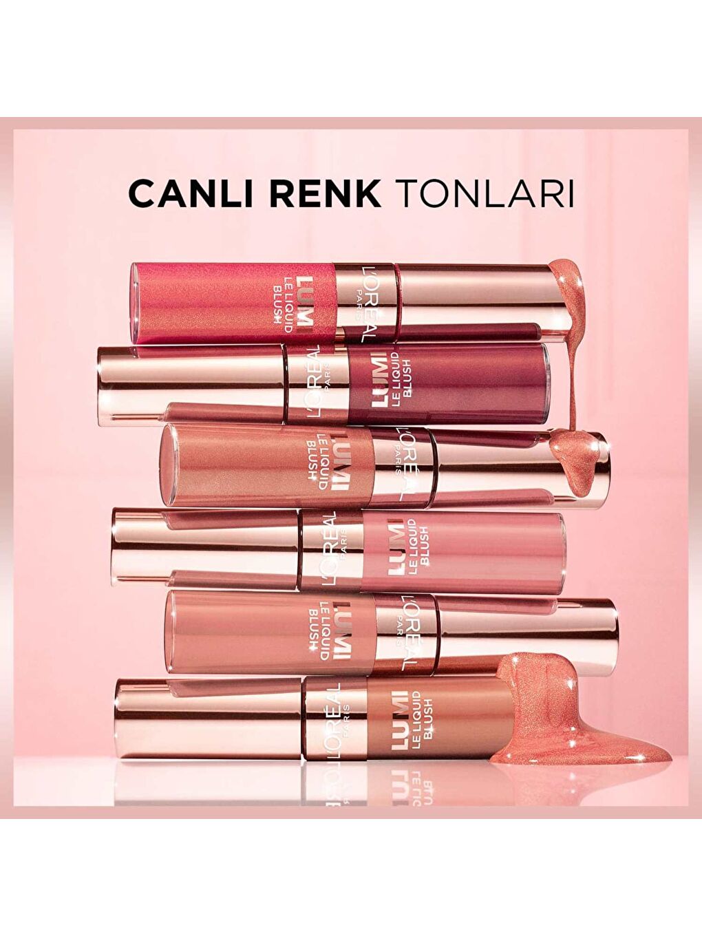 L'Oreal Paris Lumi Blush Likit Allık - Glowy Gold Pink - 4