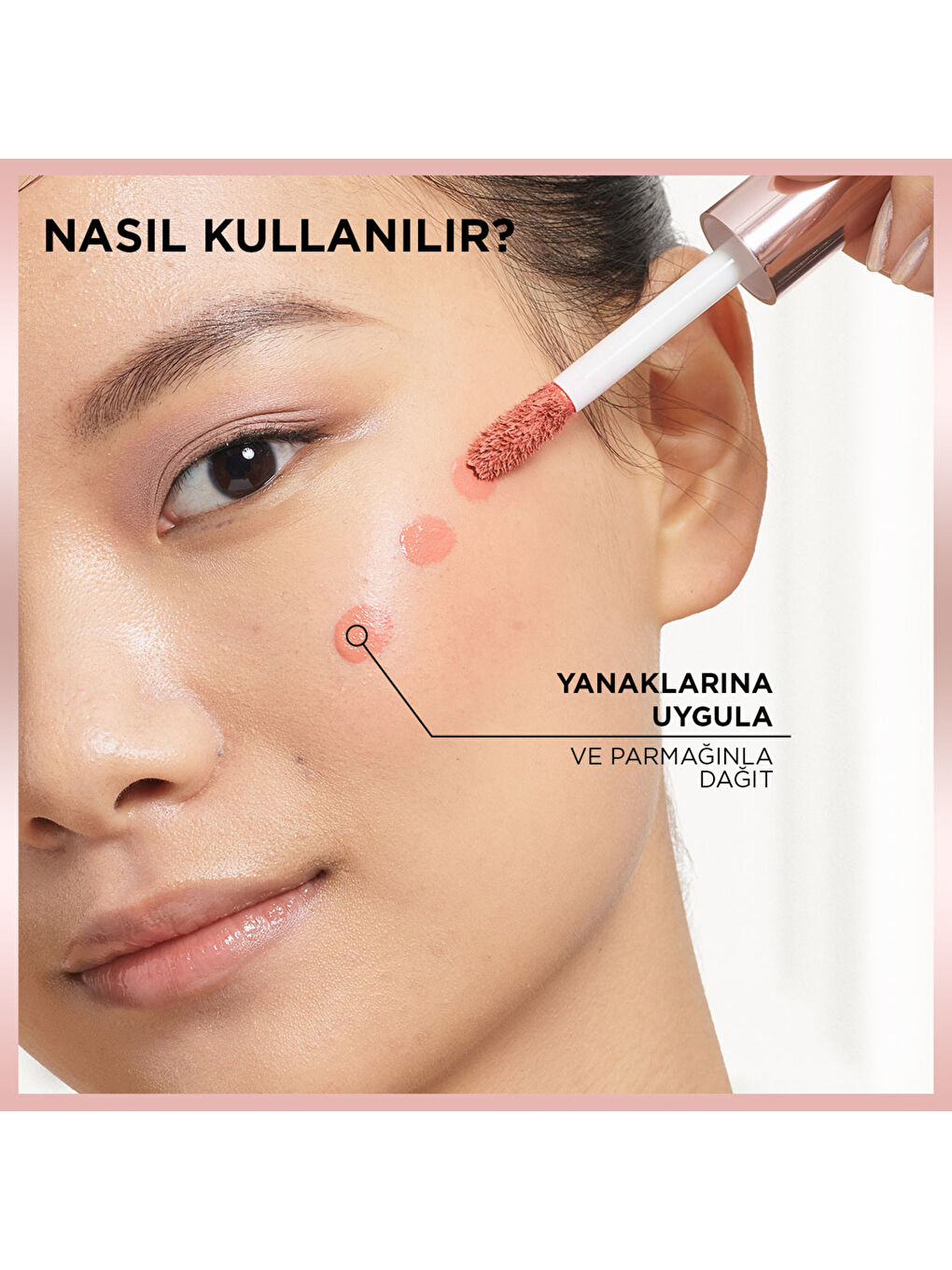 L'Oreal Paris Lumi Blush Likit Allık - Glowy Gold Pink - 6