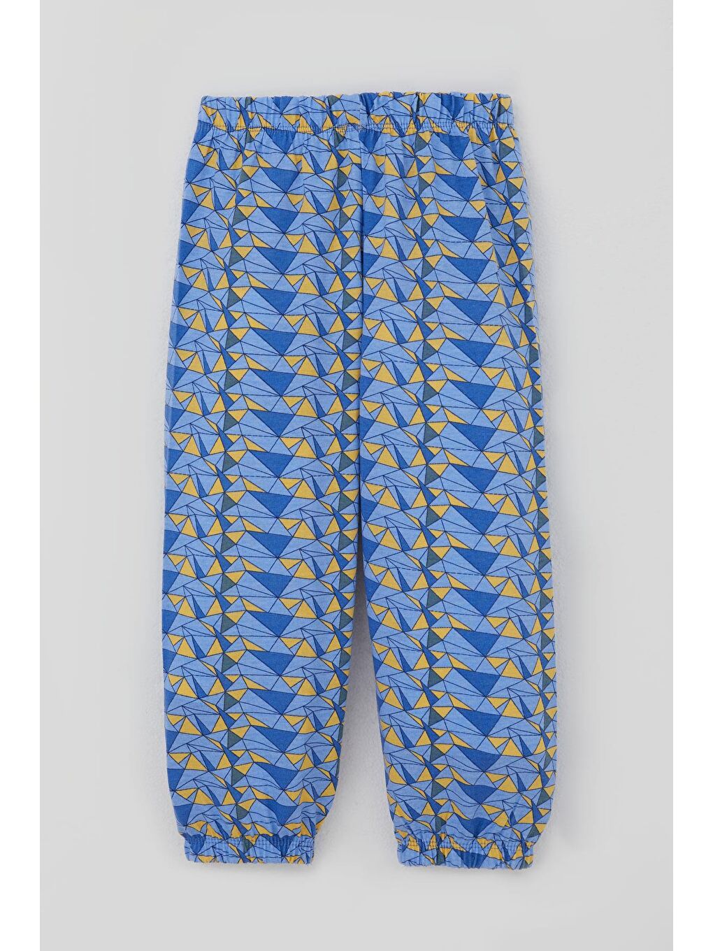 Erkek Bebek Pijama Takımı Renk Üçgeni Açık Mavi (9 Ay-3 Yaş)-6