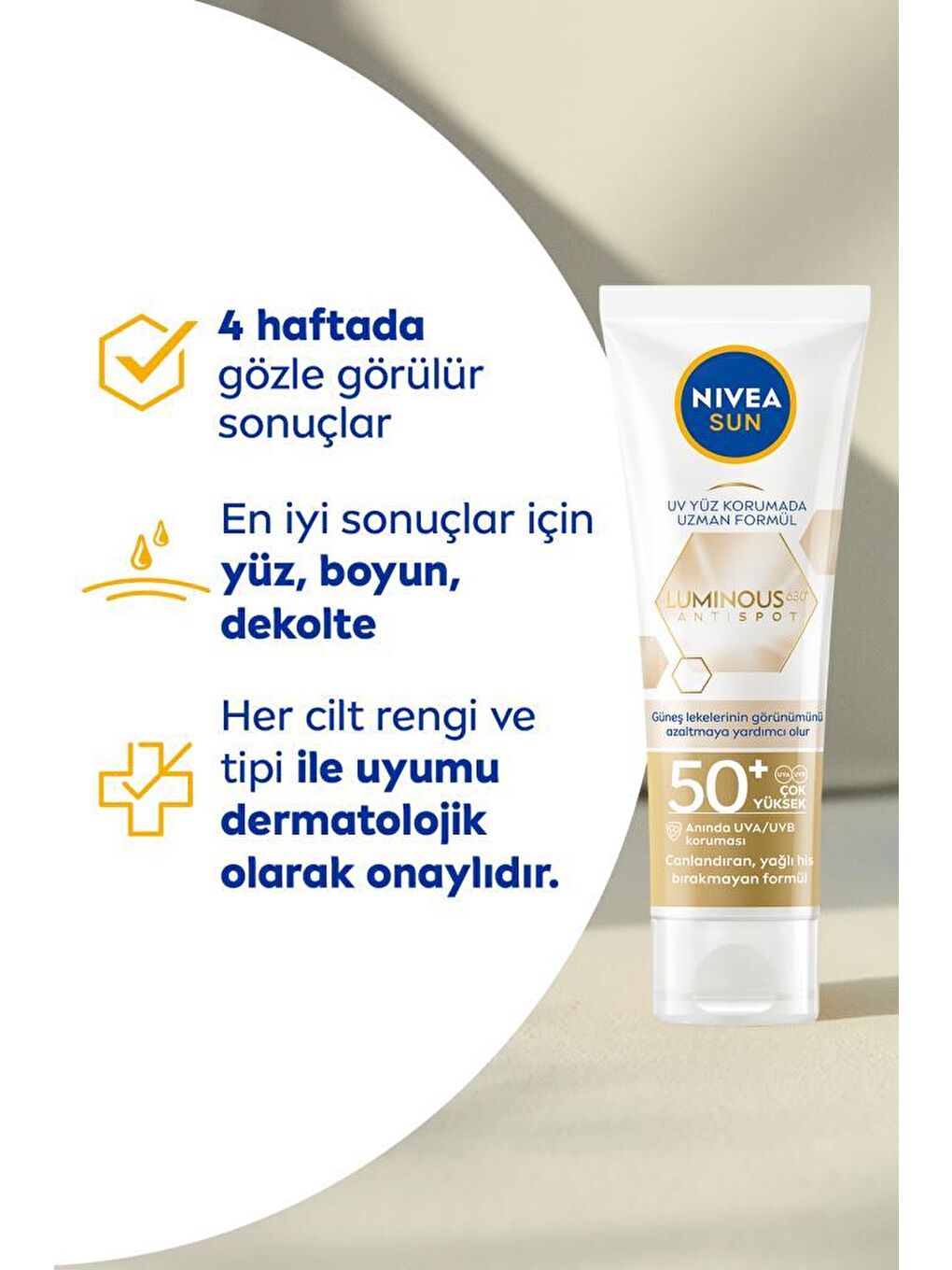 SUN Luminous630 Yüz Bakım Kremi 40ml ve Thiamidol Etkili Leke Karşıtı Serum30ml, Seyahat Seti Hediye-5
