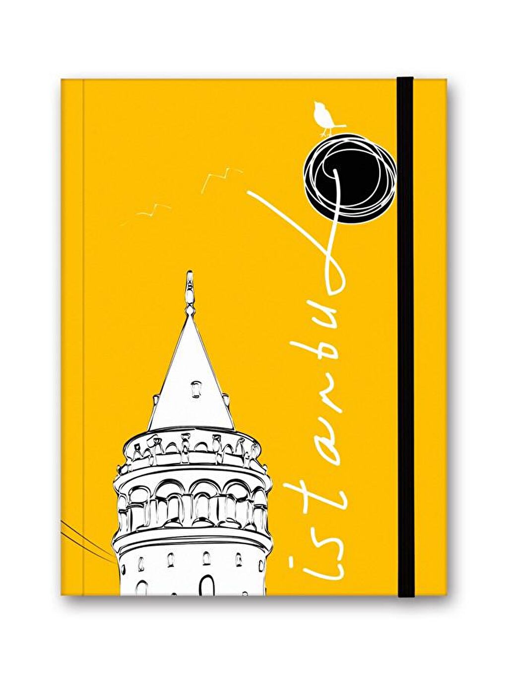 LE COLOR Renkli İstanbul Defter Çizgili Lastikli Galata