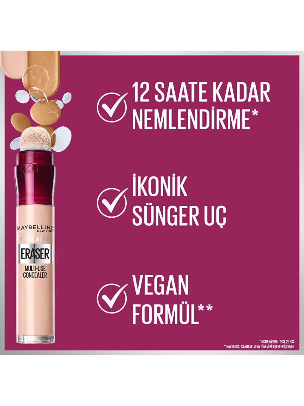 Maybelline New York Instant Anti Age Eraser Kapatıcı - 02 Nude - 9
