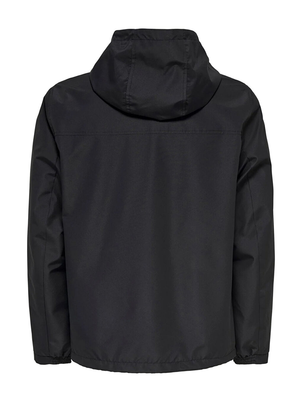 Siyah Onsmack Su Geçirmez Kapüşonlu Regular Fit Mevsimlik Erkek Mont 22024207-6