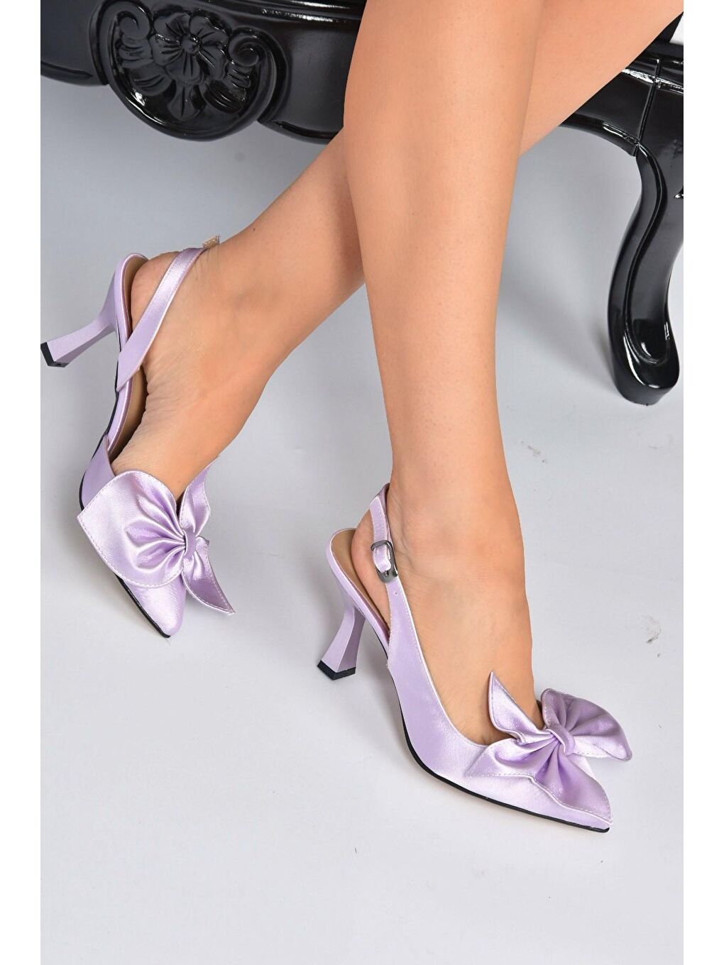 Lila Kumaş Kadın Topuklu Ayakkabı K752092404