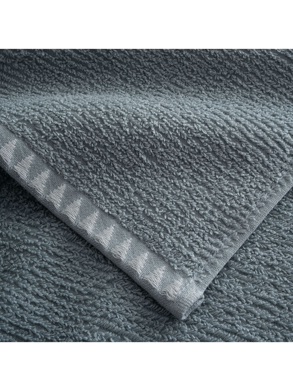 Turkuaz Tria Banyo Havlusu %100 Pamuk Jakarlı Mint 80x150 Cm-2