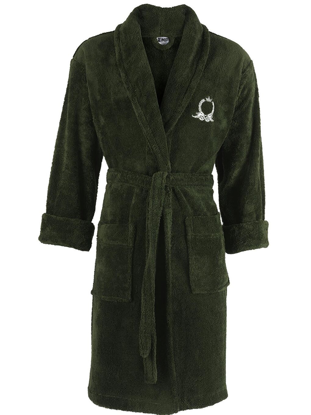 Yeşil Rob | Şalyaka Wellsoft Pelüş Sabahlık | Robdeşambr | Bornoz
