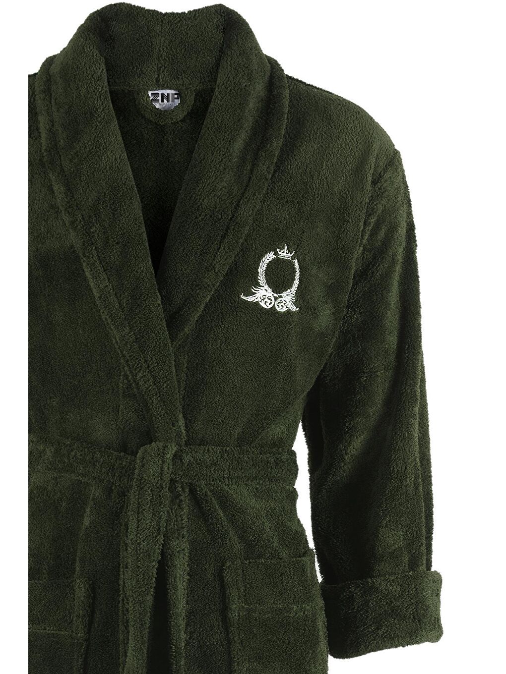 Yeşil Rob | Şalyaka Wellsoft Pelüş Sabahlık | Robdeşambr | Bornoz-1