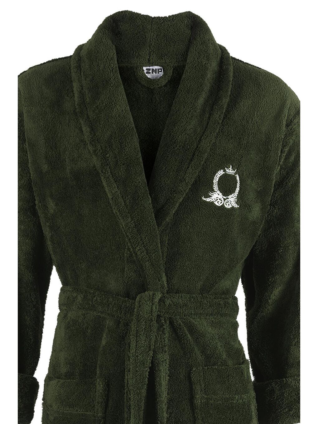 Yeşil Rob | Şalyaka Wellsoft Pelüş Sabahlık | Robdeşambr | Bornoz-2