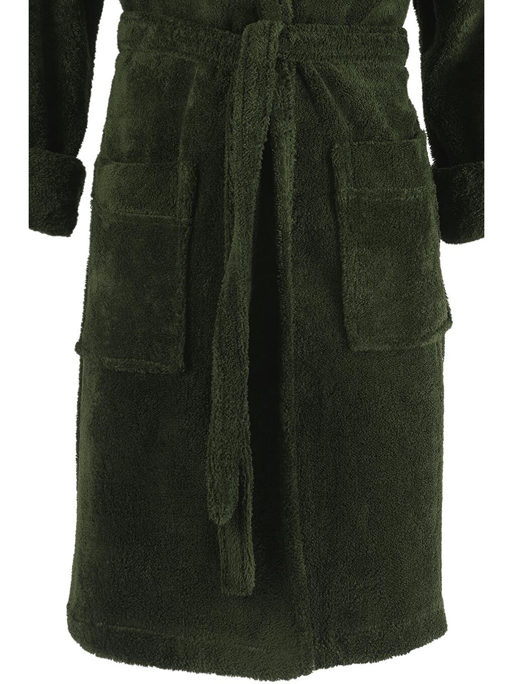 Yeşil Rob | Şalyaka Wellsoft Pelüş Sabahlık | Robdeşambr | Bornoz-3