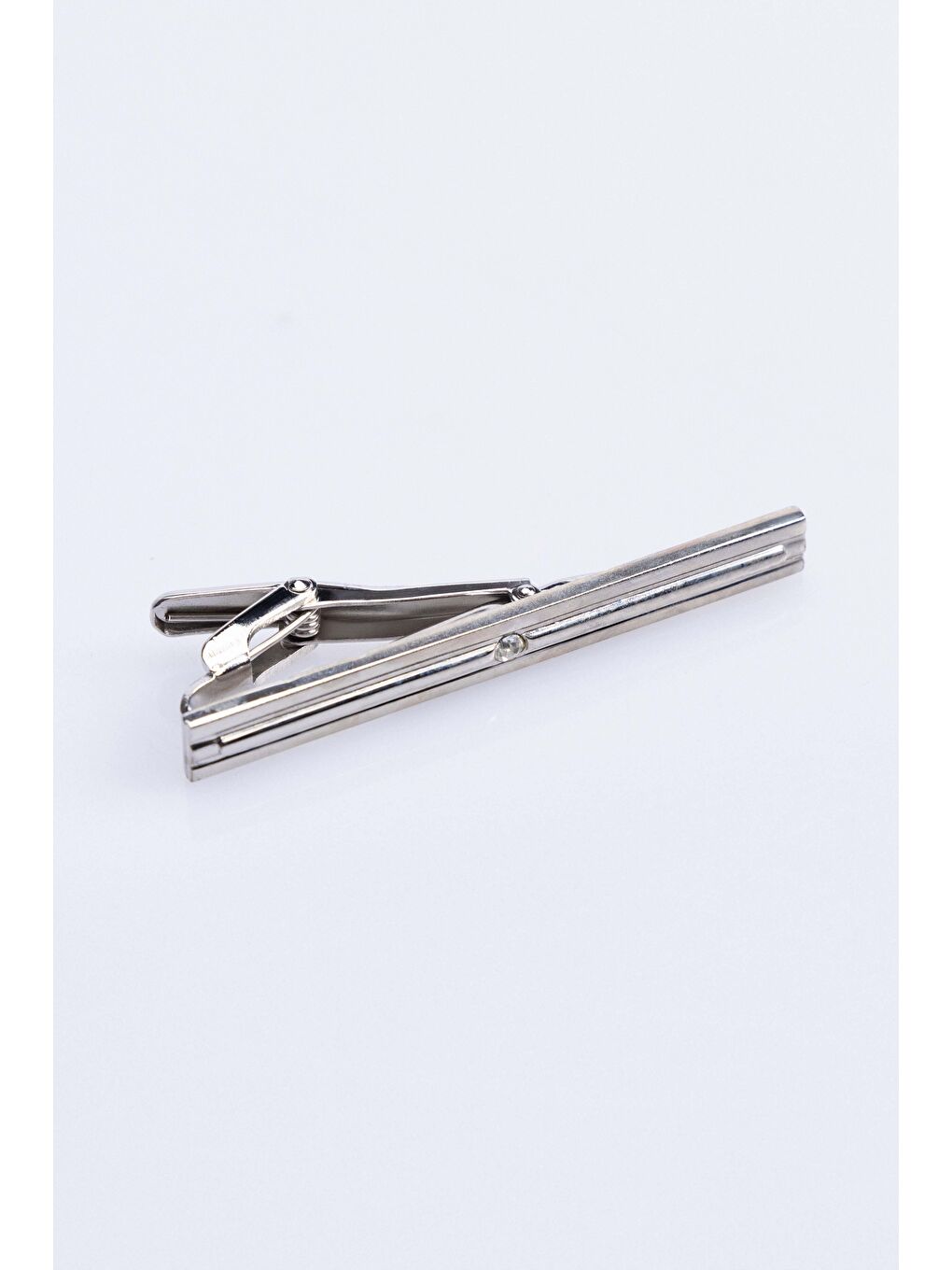 Gri Gümüş Erkek Kravat İğnesi