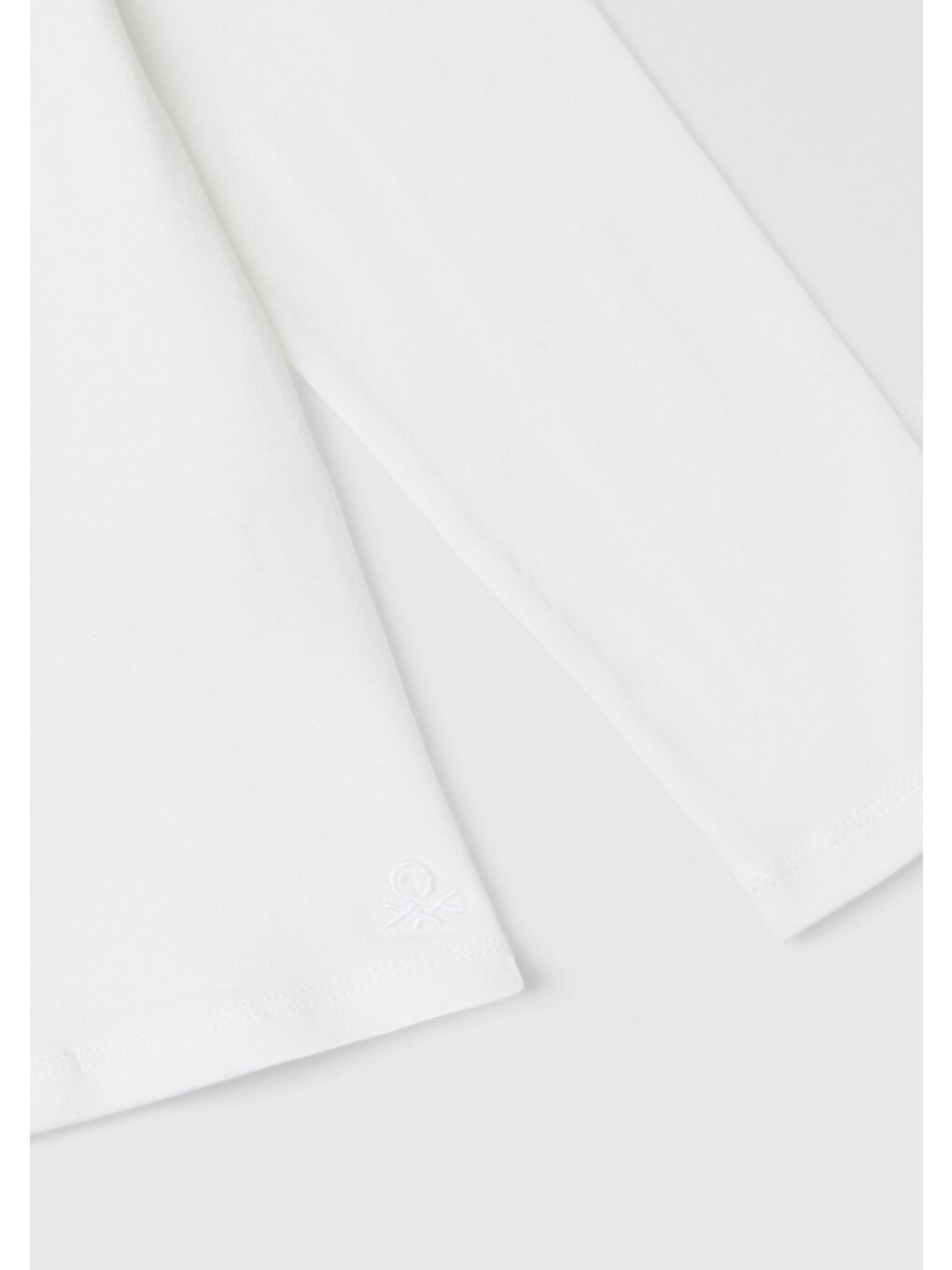 Kız Çocuk Beyaz Balıkçı Yaka Basic Sweatshirt-2