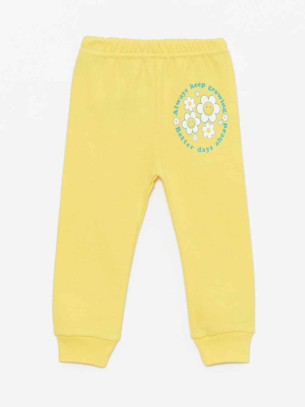 Luggi Baby Sari Beli Lastikli Kız Bebek Pijama Alt 2'li - 1