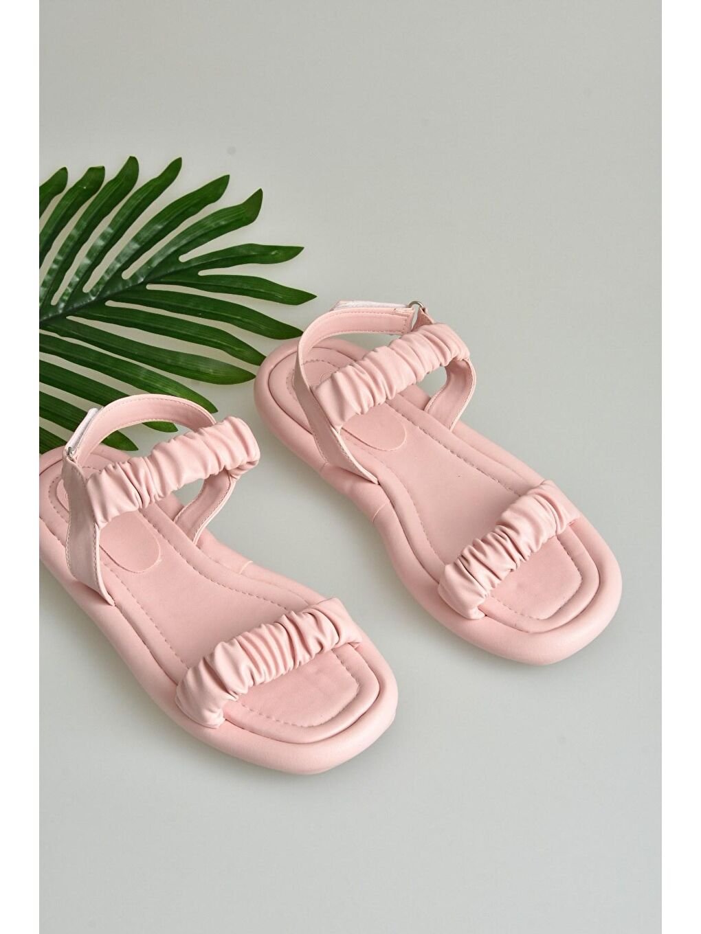 Pembe Pudra Kadın Sandalet K848218009-4