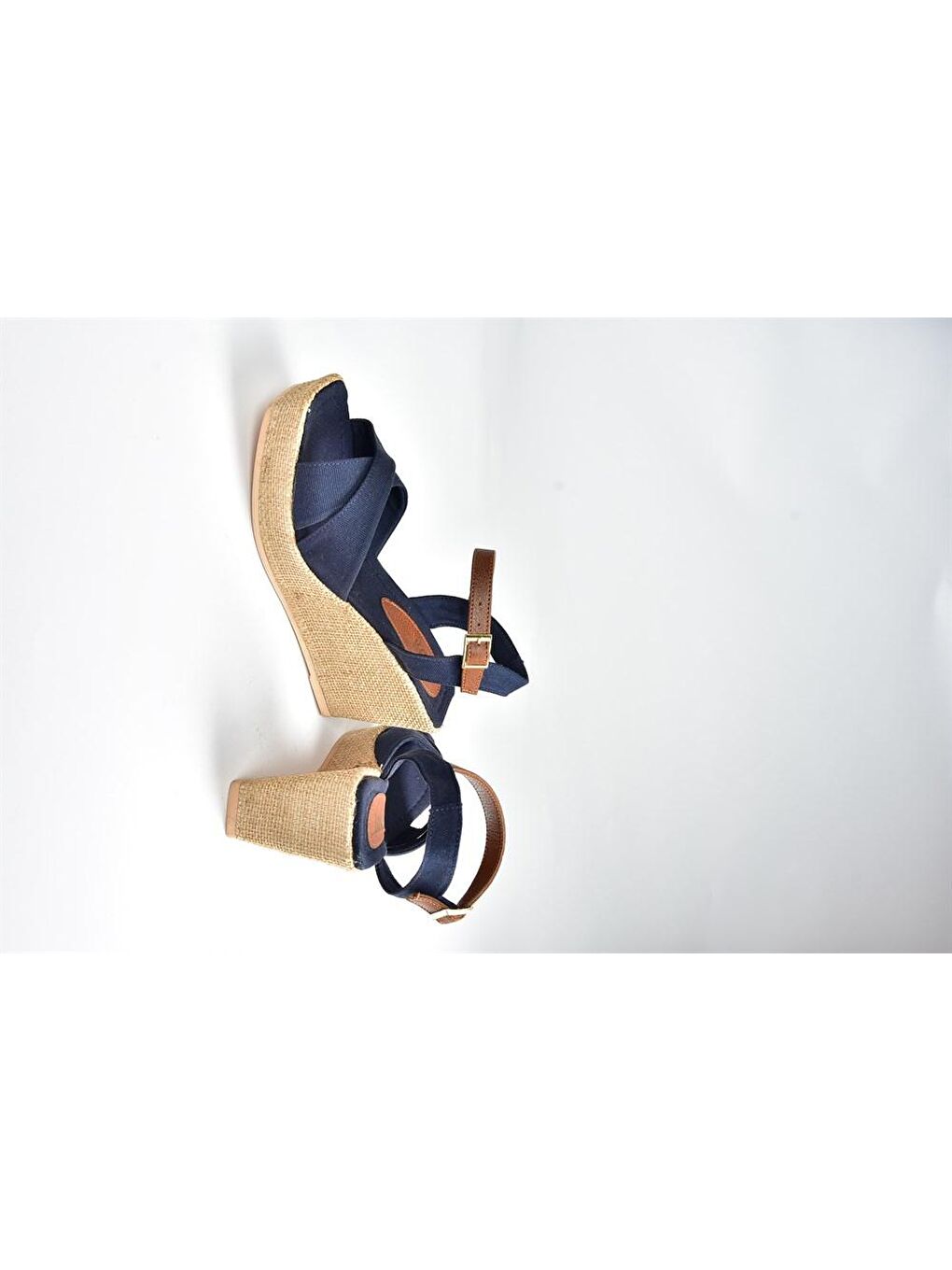 K674195005 Lacivert Dolgu Taban Kadın Ayakkabı-4