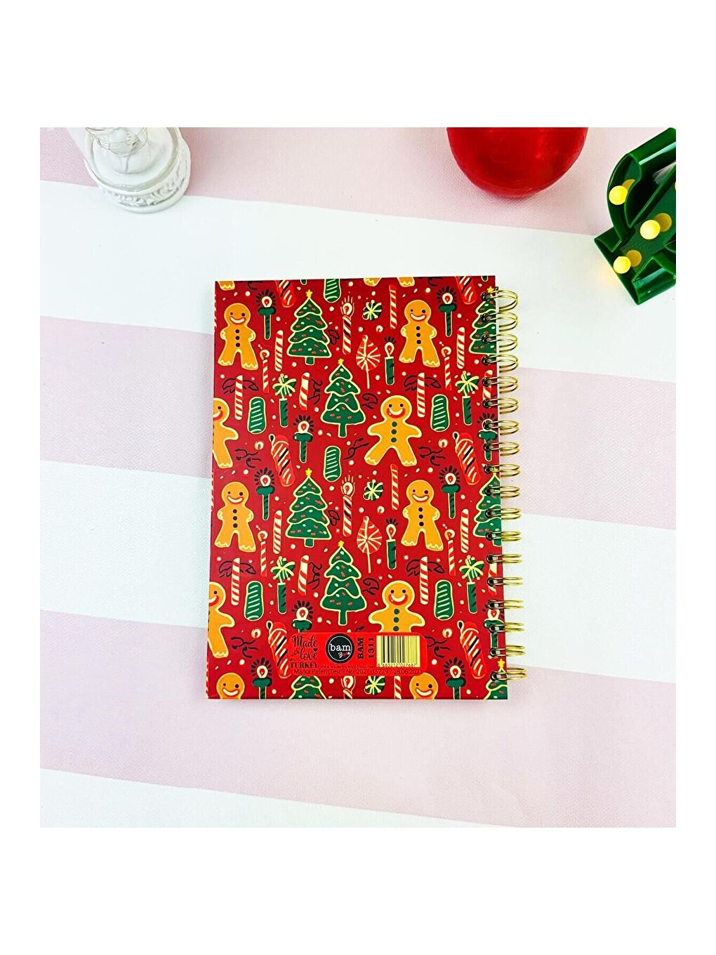 Zencefilli Kurabiye Kutlaması Yılbaşı Tasarımlı Konuşan Ajanda-4