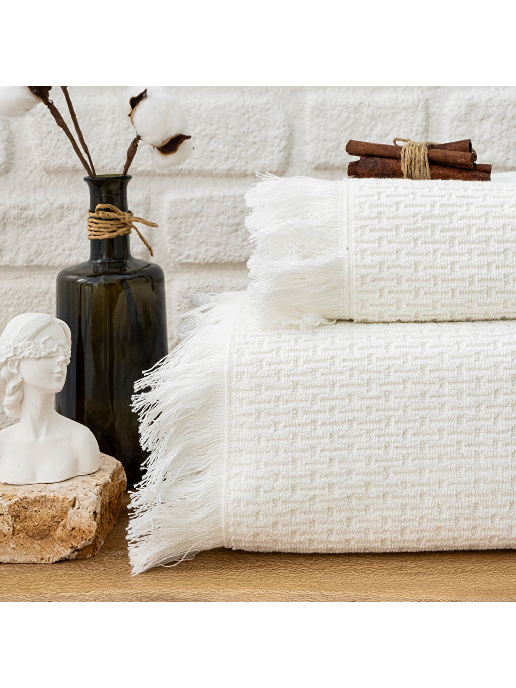 Ekru Home Polly Havlu 50x90 Cm-Krem-1