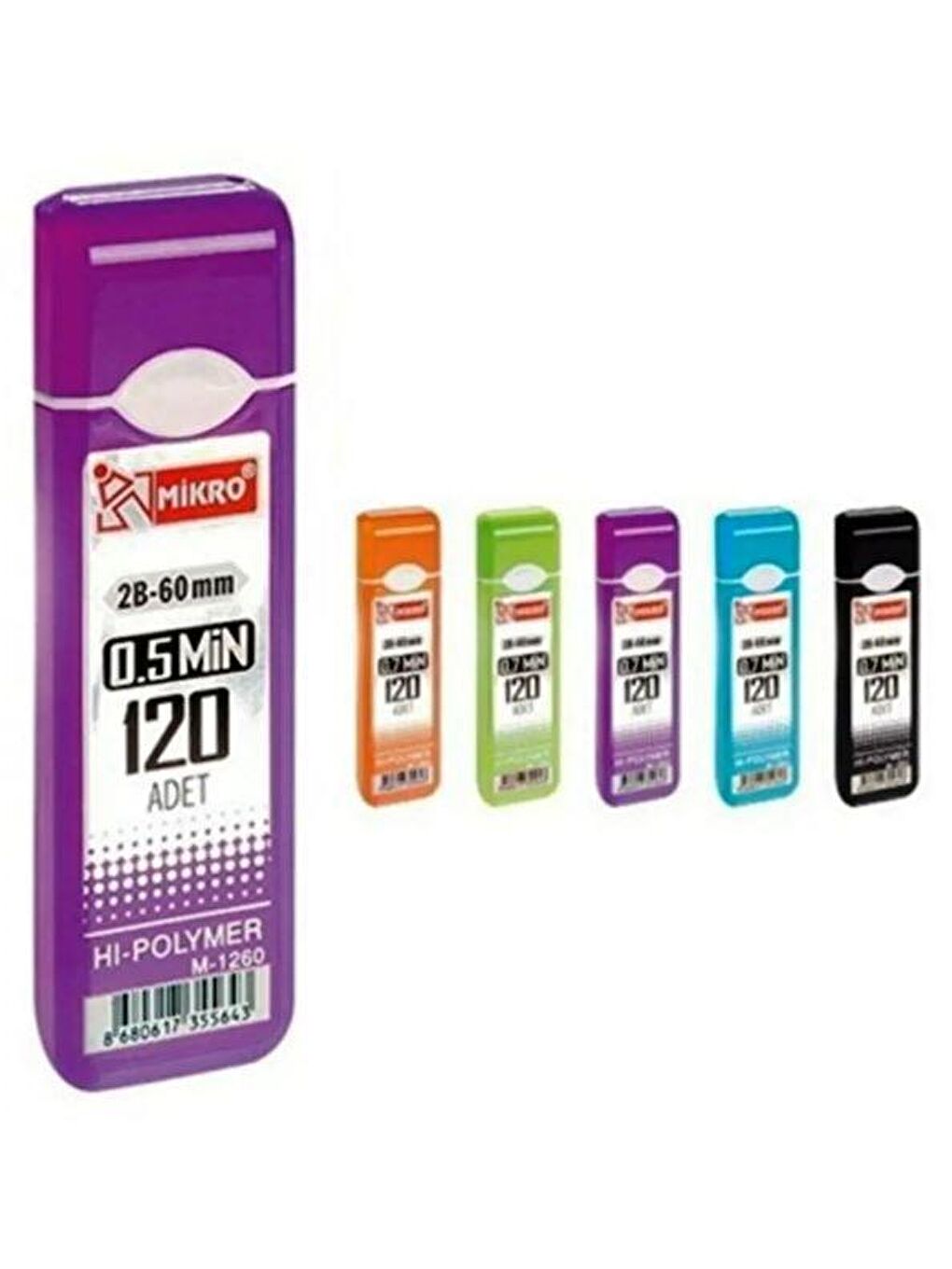 M-1260 2B-60 mm 0.5 Min Kalem Ucu 120 Li 12 Tüp-1