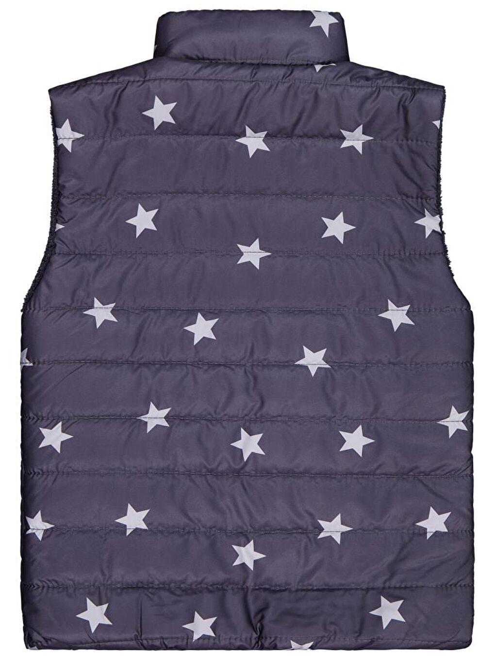 Antrasit Girls Yıldız Baskılı 10-13 Yaş Yelek - Gri 10-11 Yaş-1