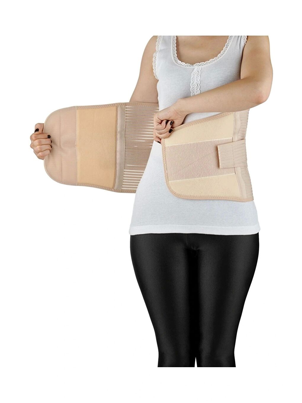 Siyah Doğum Sonrası Balenli Korse Ten L-XL-2