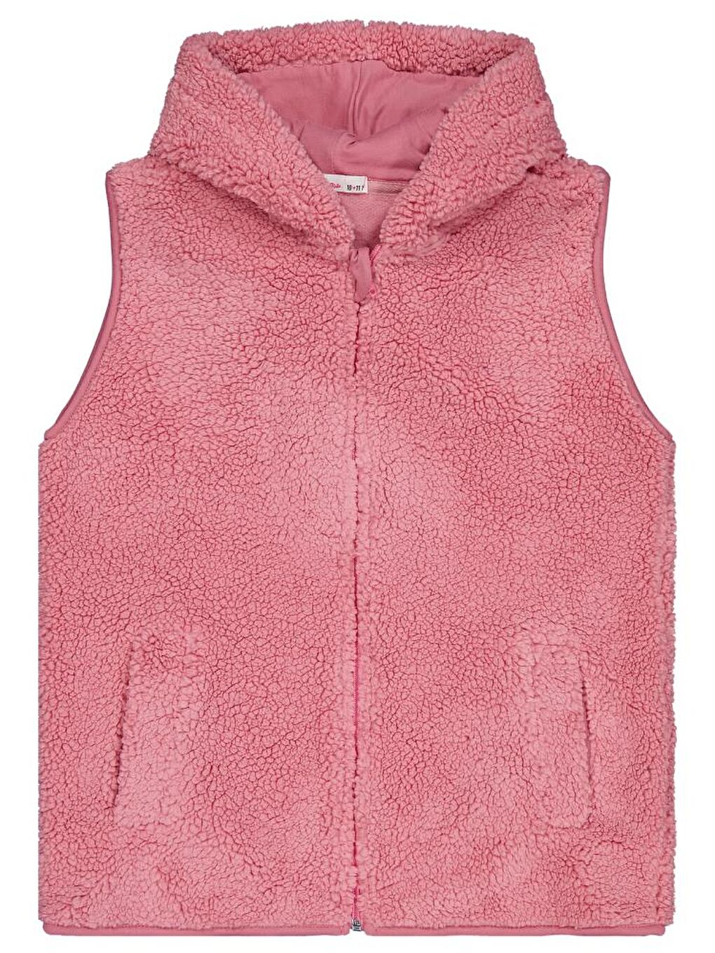 Girls Düz 10-13 Yaş Yelek - Pembe 11-12 Yaş-1