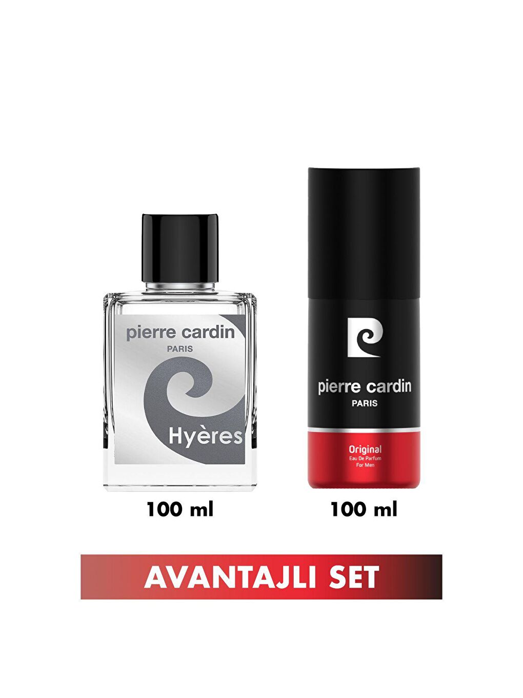 Pierre Cardin Siyah Original EDP & Hyeres EDT 100 ml Erkek Parfüm Seti STCC021309