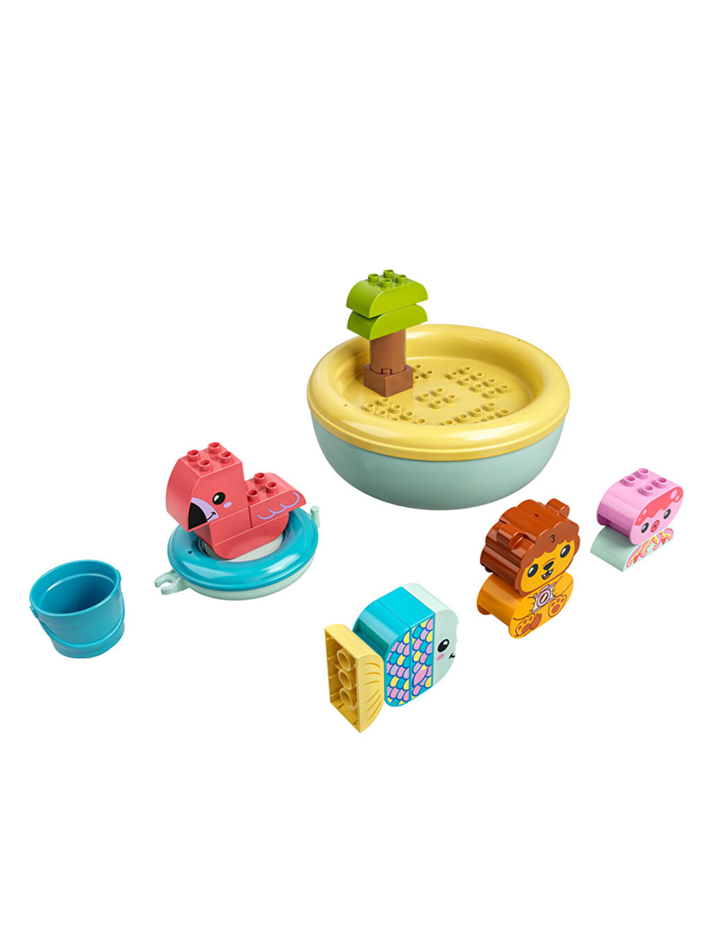 DUPLO İlk Banyo Zamanı Eğlencesi Yüzen Hayvan Adası 10966-4