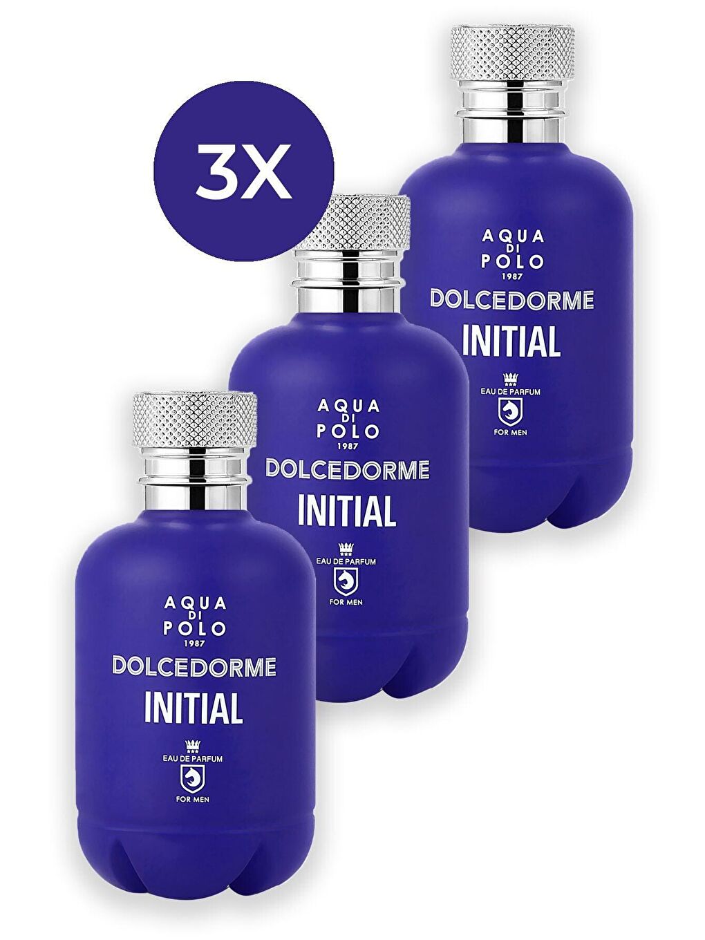 Aqua Di Polo 1987 Mavi Dolcedorme Initial EDP 90 ml üçlü Erkek Parfüm Seti STCC021148