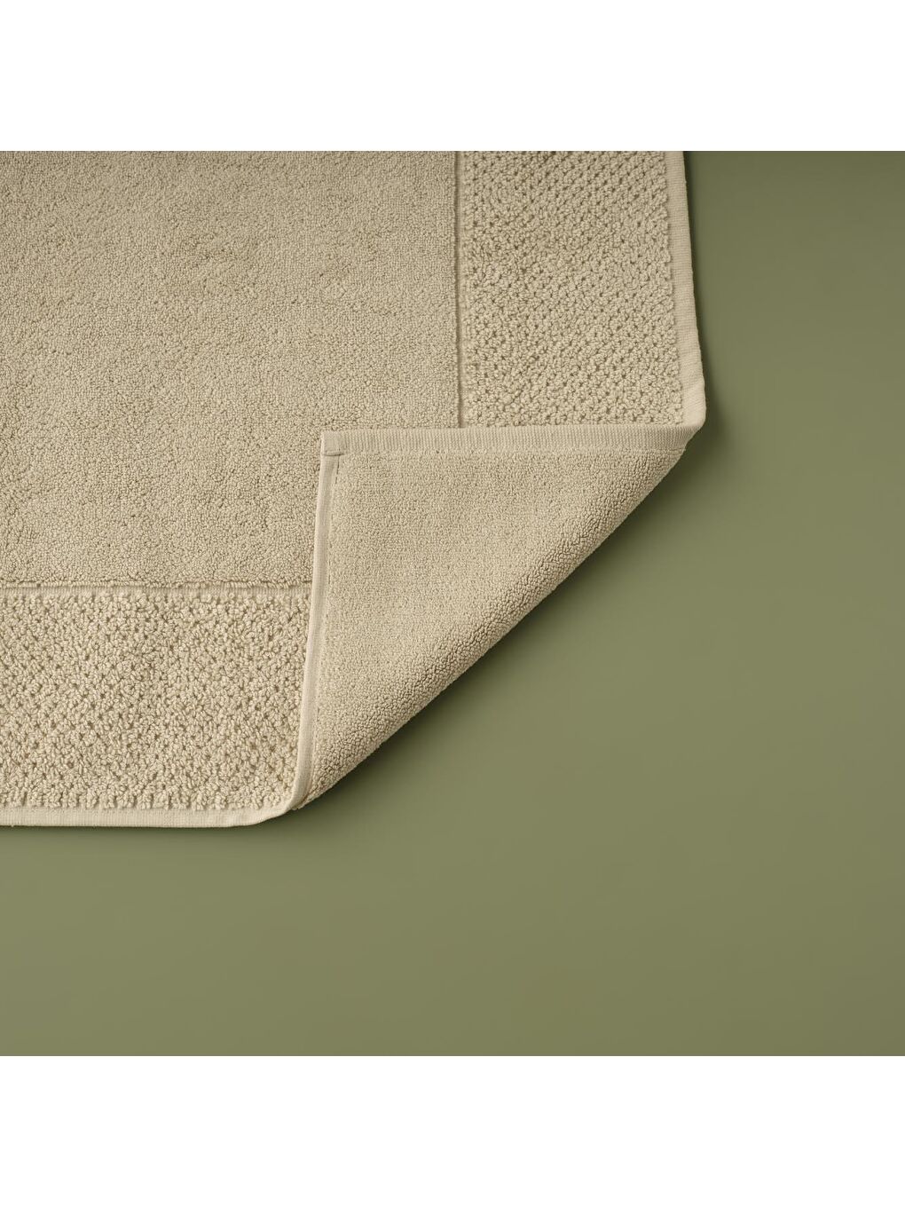 %100 Pamuk Pure Ayak Havlusu Bej-1