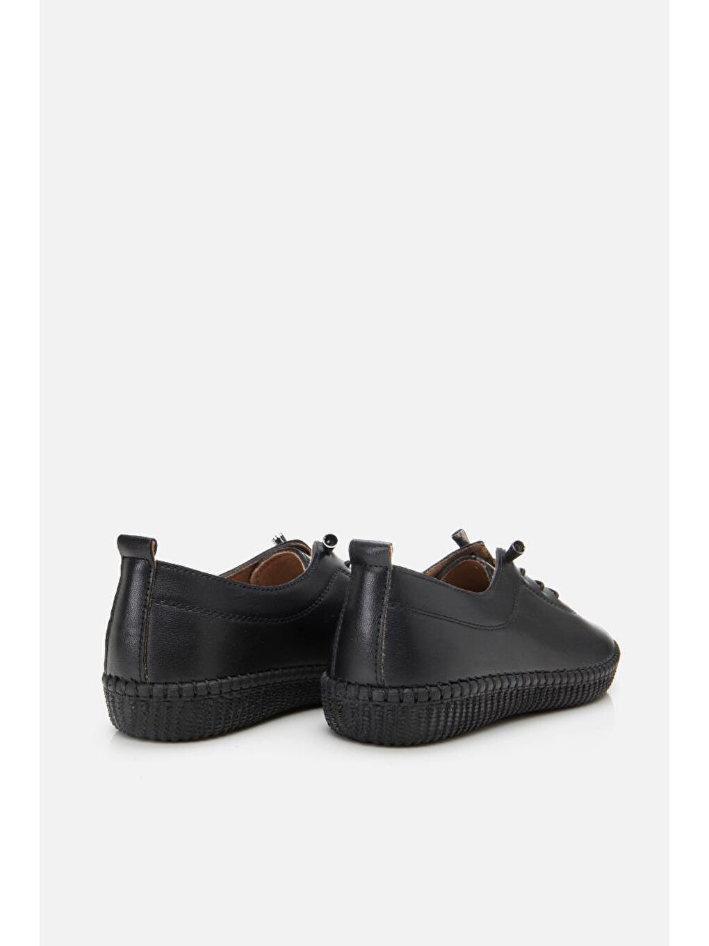 Kadın Siyah Esnek Tabanlı Comfort Düz Ayakkabı-7