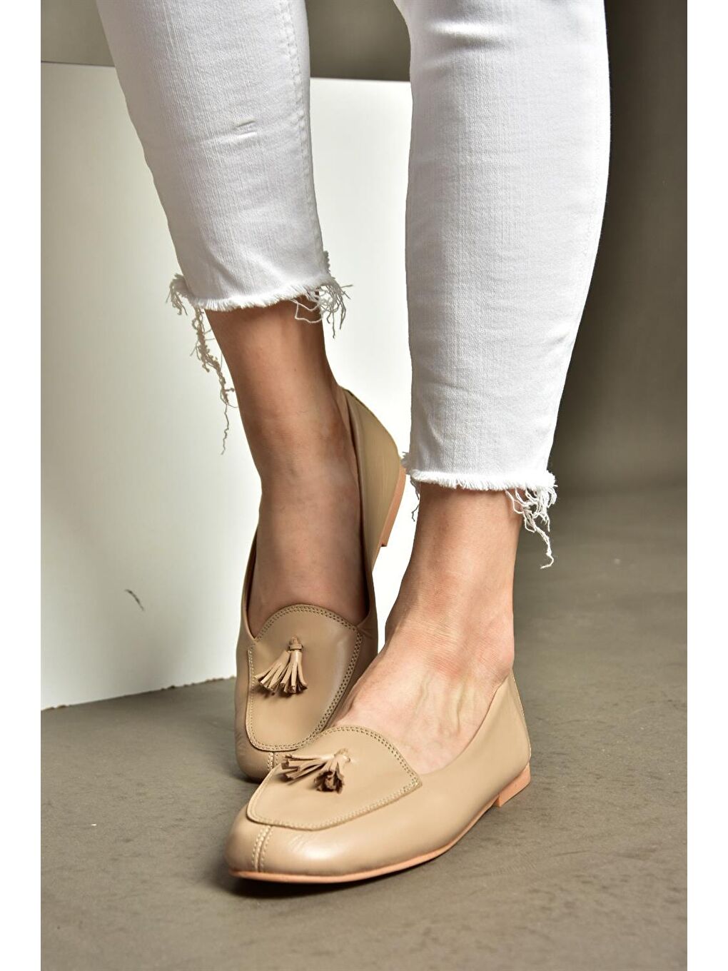 Bej R6670012 Ten Kadın Babet-2