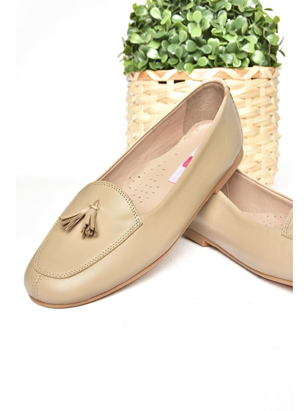 Bej R6670012 Ten Kadın Babet-5