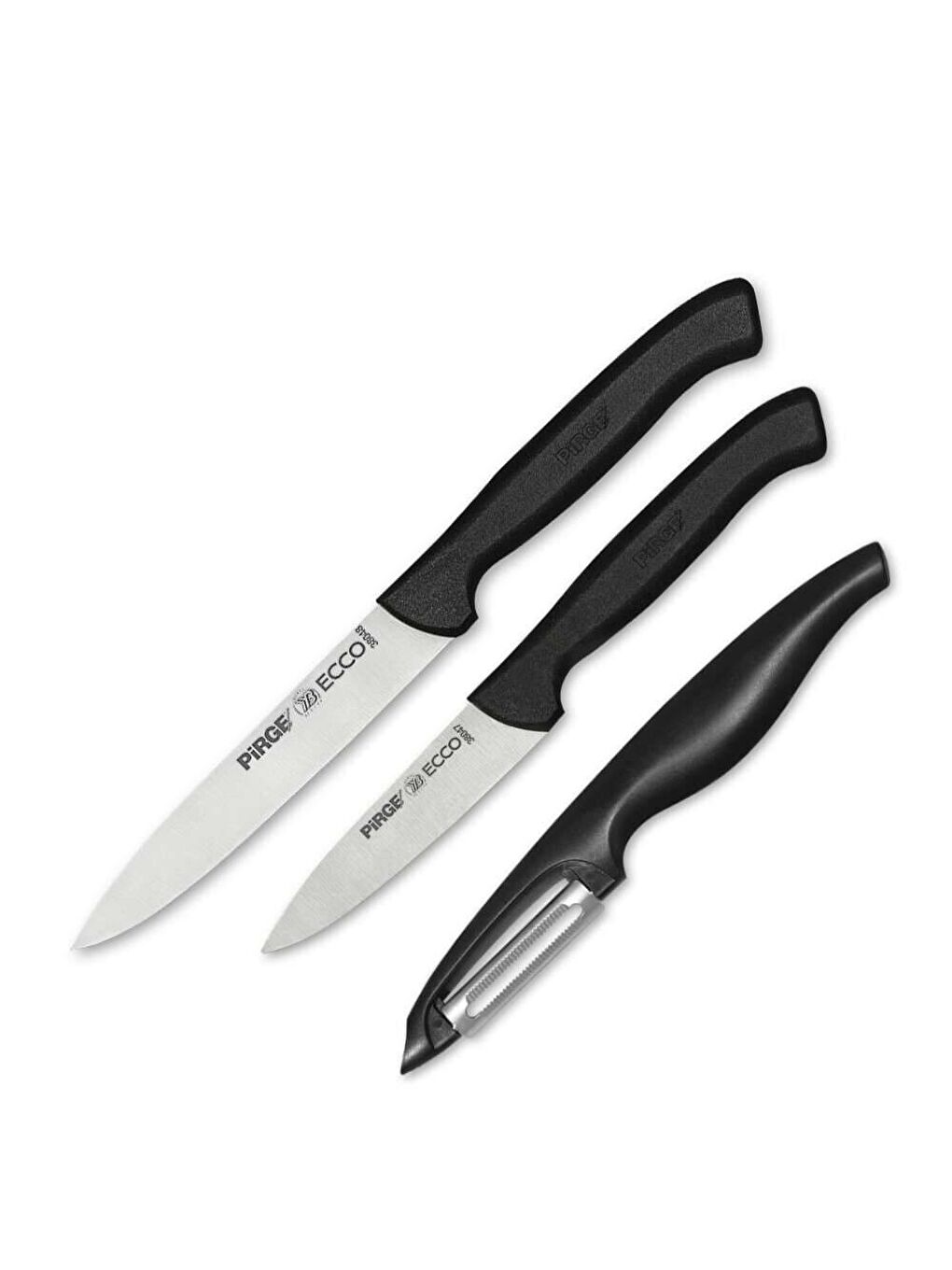 Siyah Ecco Günlük Kullanım Bıçak Soyacak Seti