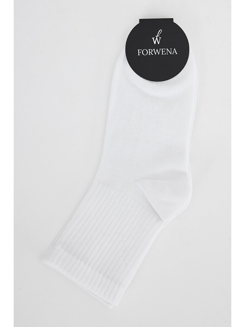 Beyaz Derbili Pamuklu Dikişsiz Tenis Soket Çorap 36-41-2