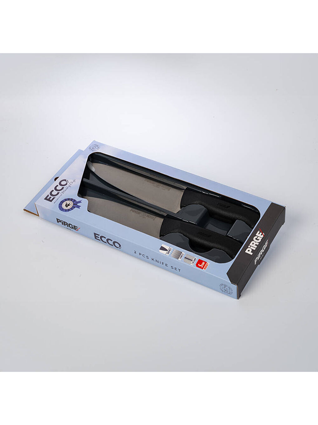 Siyah Ecco Şef Çiftler Bıçak Seti-1