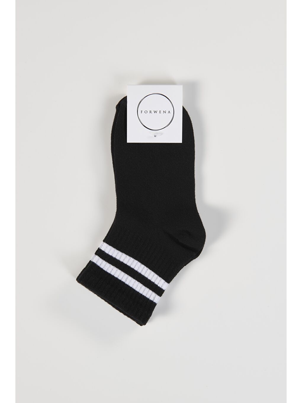 Siyah Pamuku Dikişsiz Tenis Soket Çorap 36-41-2