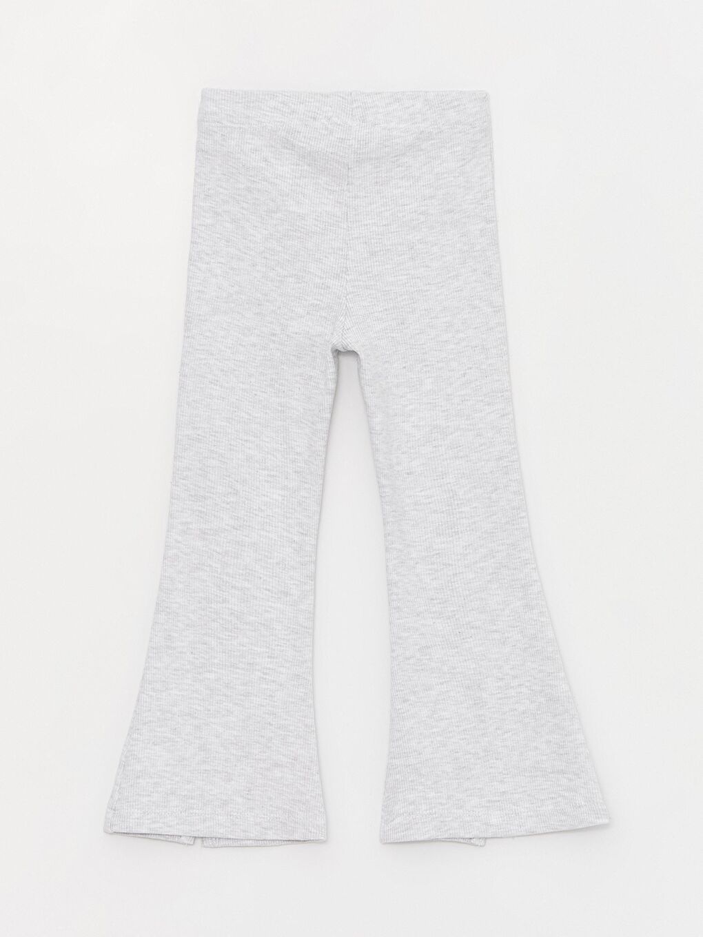 Gri Kız Çocuk Kaşkorse Yırtmaçlı Eşofman Altı-1