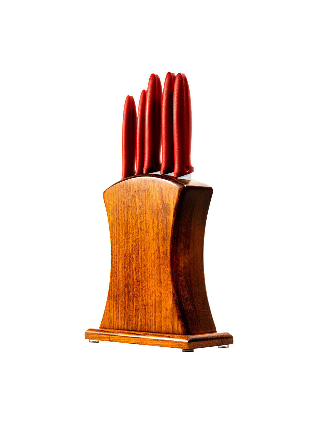 Bordo Pure Line Bloklu Bıçak Seti 5 li-2