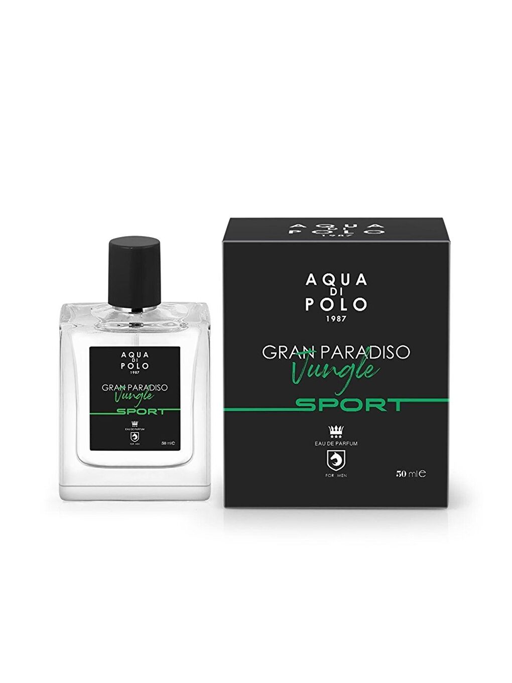 Aqua Di Polo 1987 Siyah Gran Paradiso Jungle Sport EDP 50 ml üçlü Erkek Parfüm Seti STCC021158 - 1