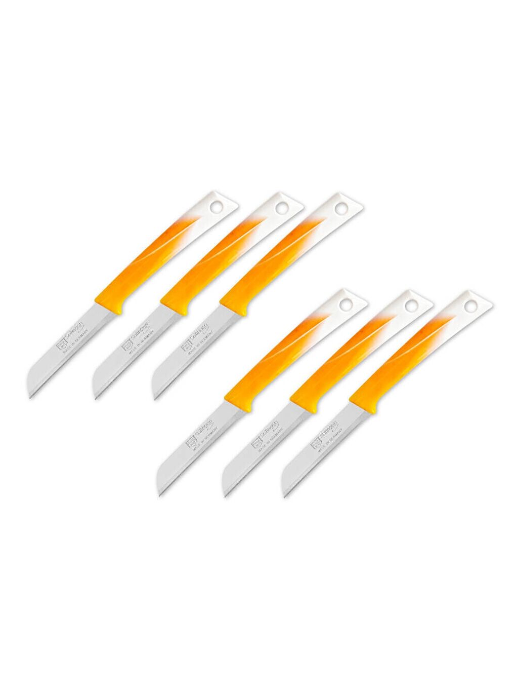 Turuncu Pure Line Solingen Meyve Bıçağı Seti 6 lı