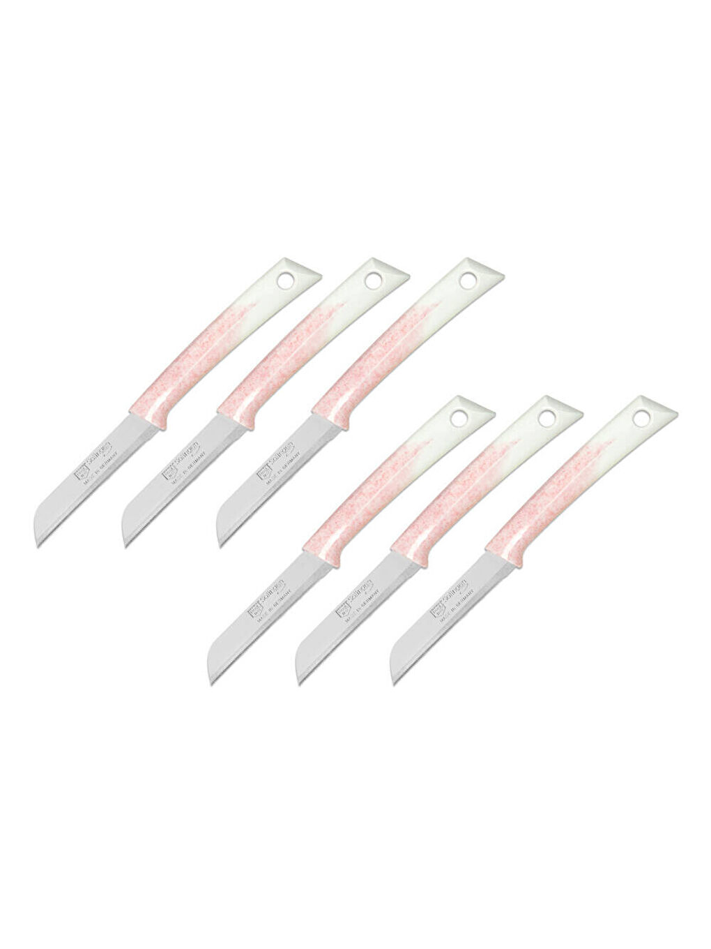 Pembe Pure Line Solingen Meyve Bıçağı Seti 6 lı