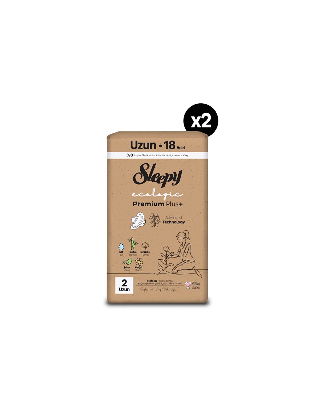 Ecologic Premium Plus Hijyenik Ped Uzun 36 Adet-1