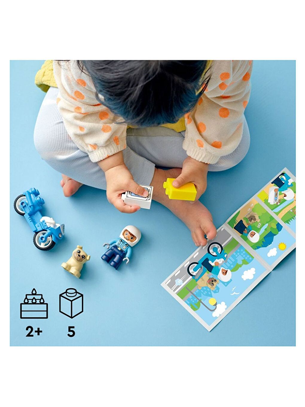 DUPLO Kurtarma Polis Motosikleti 10967-1