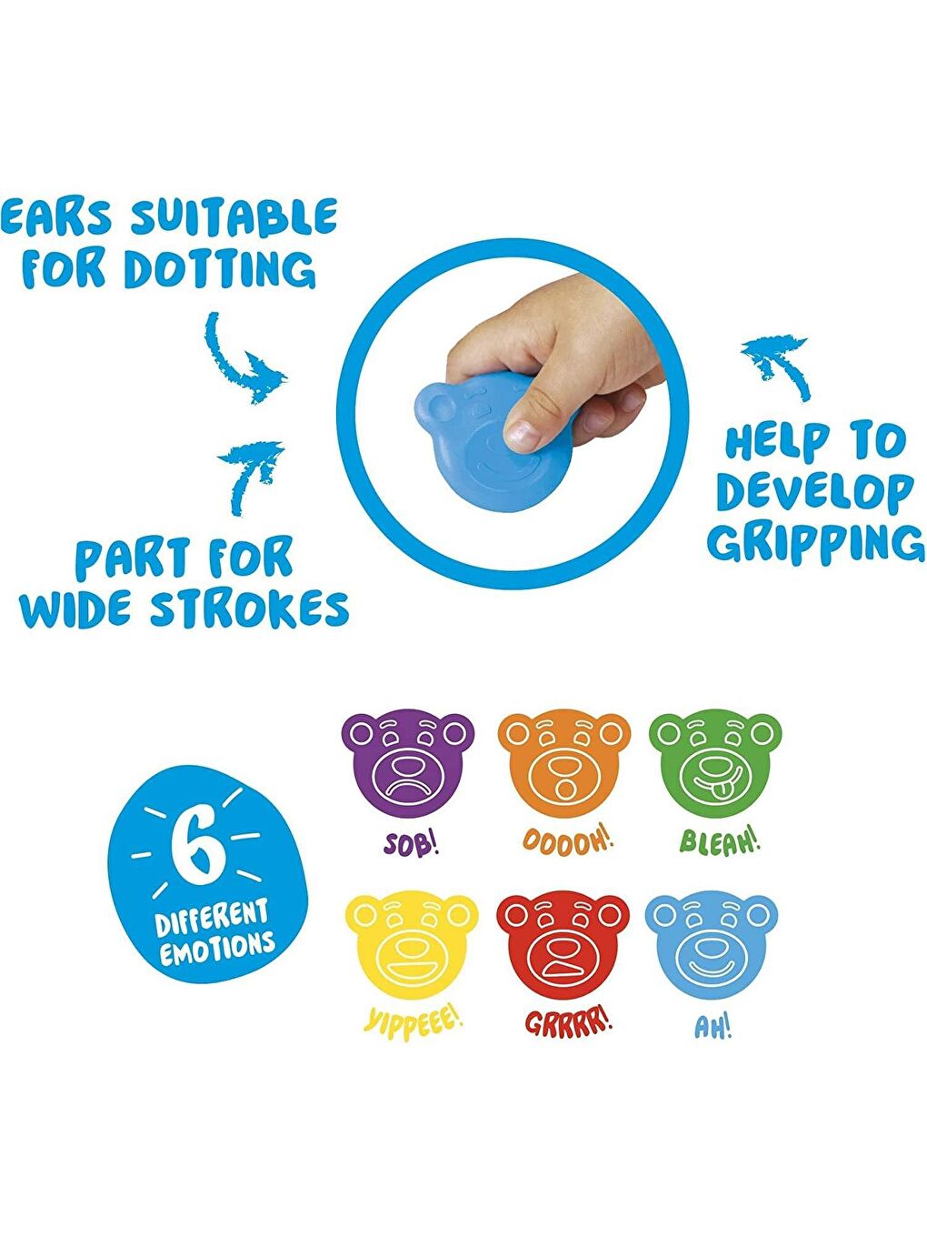 Teddy Bebek Crayons 6 lı (42956)-2