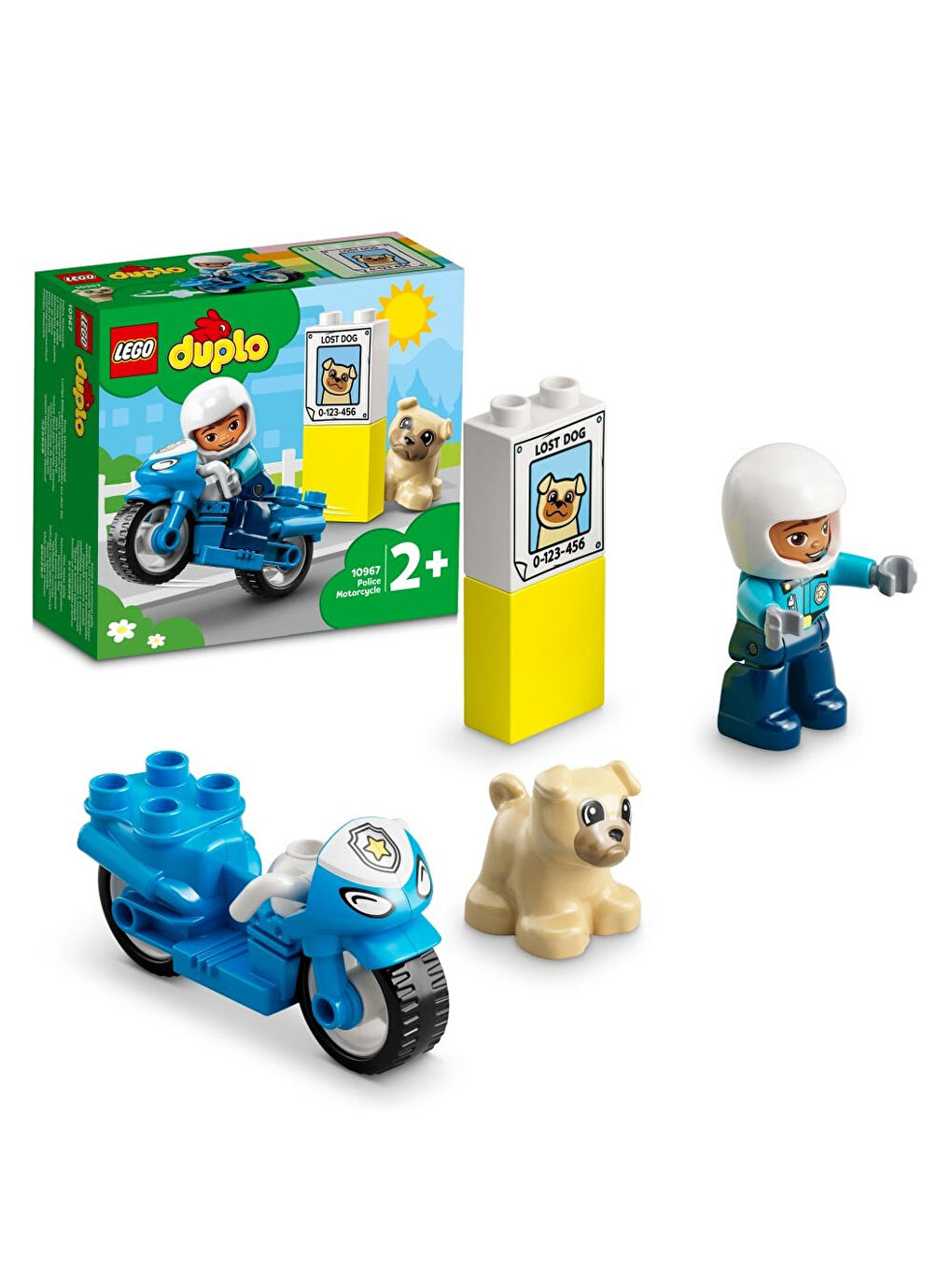 DUPLO Kurtarma Polis Motosikleti 10967-3