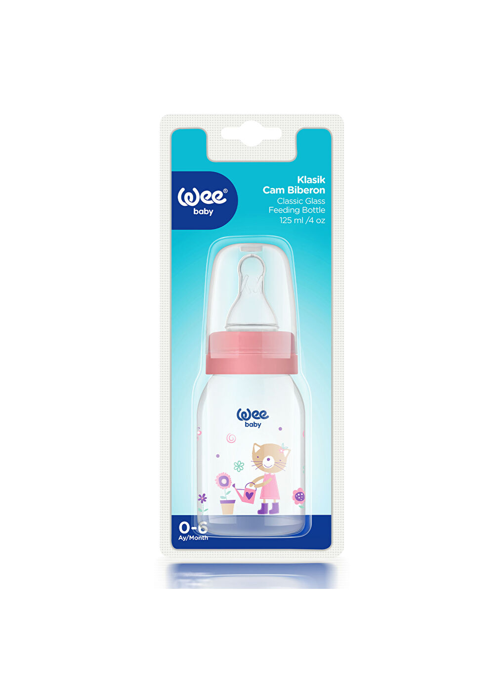 Klasik Cam Biberon 125 ml - Pembe-2